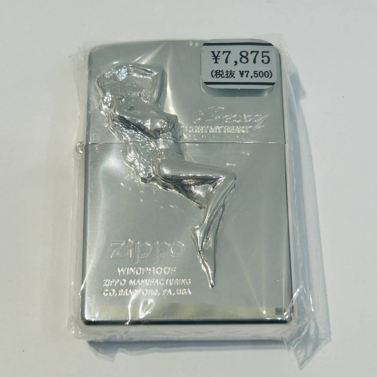 【Zippo/ジッポー】オイルライター 未使用品 Sexy/セクシー LIGHT MY HEART WINDPROOF シルバー★45527_画像2