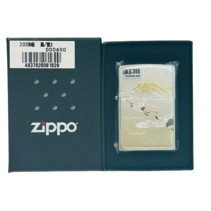 【Zippo/ジッポー】オイルライター 未使用品 和板 鶴 富士★45506の画像1