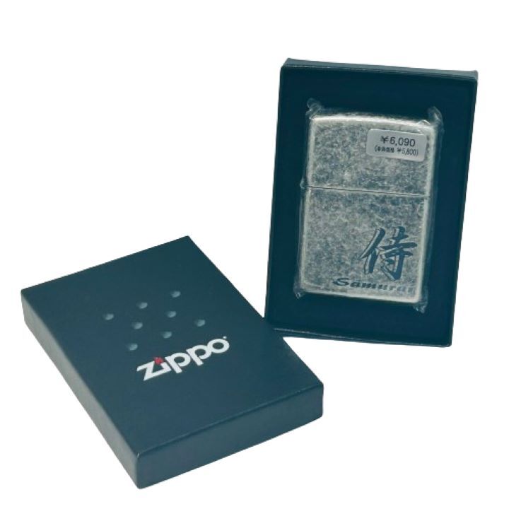 【Zippo/ジッポー】オイルライター 未使用品 侍/Samurai シルバー★45509Aの画像1