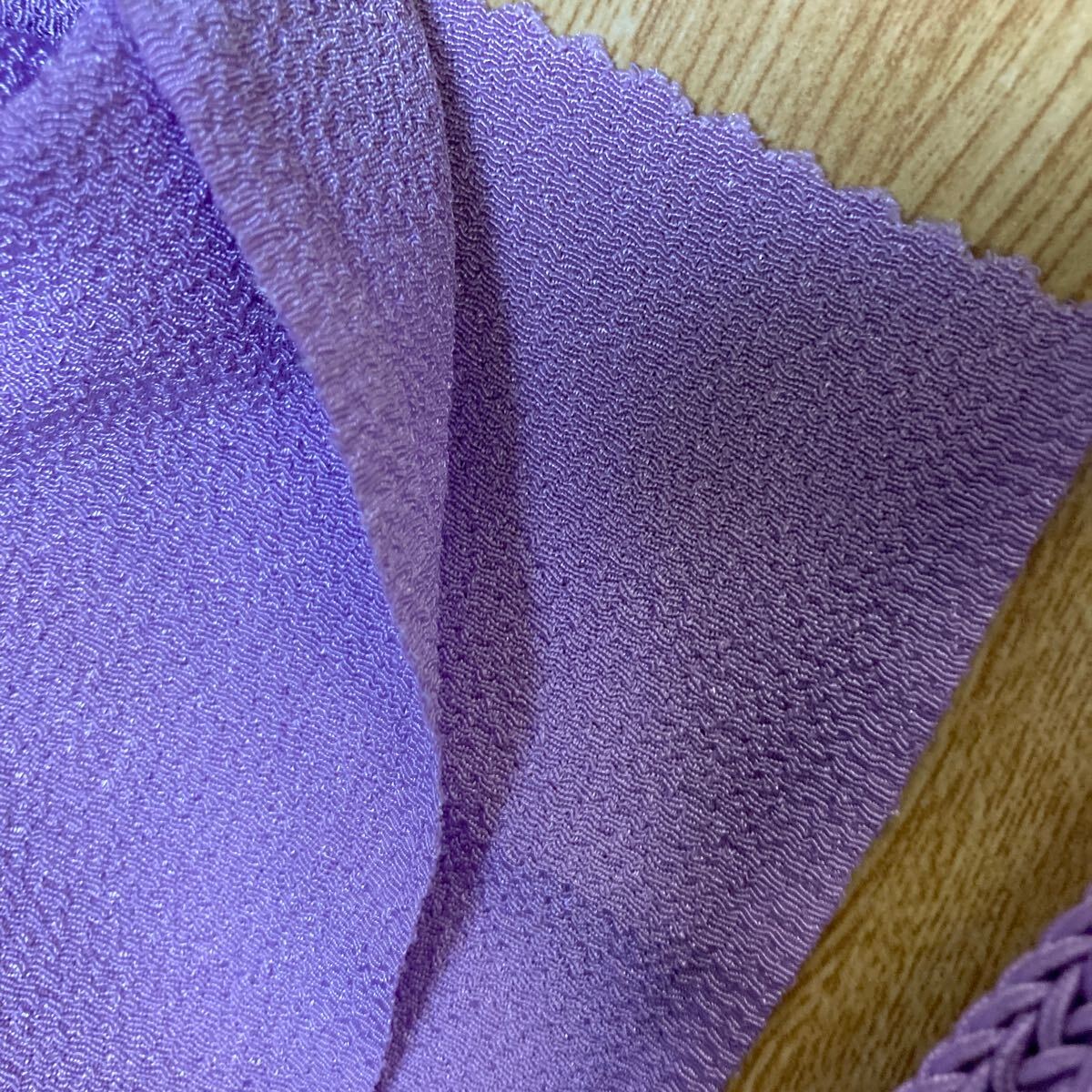 和装小物 帯締め 帯締 帯揚 帯揚げ 紫 パープル 藤色_画像3