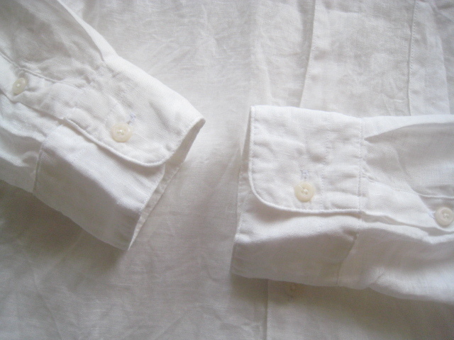  beautiful goods!! Urban Research URBAN RESEARCH* flax 100% Kiyoshi .linen long sleeve white shirt S white 