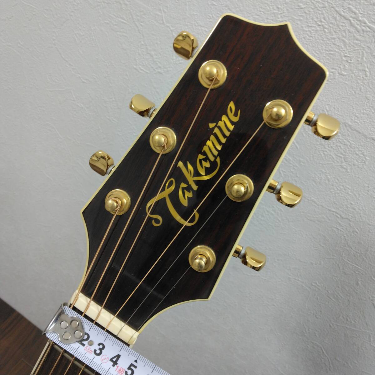 送料無料! Takamine PT-108 タカミネ エレアコ アコースティックギター ハードケース付属 修理や部品取りに ジャンク品の画像7