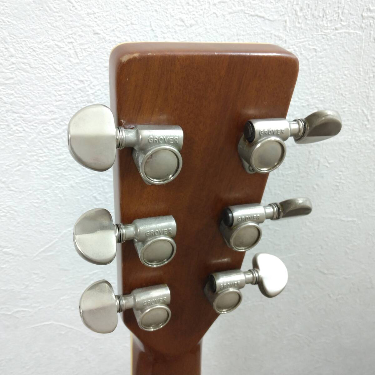 送料無料! Yamaki R60 ヤマキ アコースティックギター アコギ ハードケース付属 修理や部品取りに ジャンク品_画像7