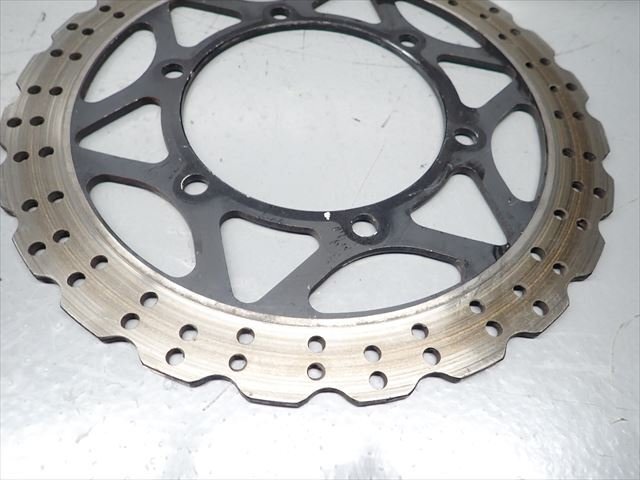 β240319-4 カワサキ ニンジャ250R EX250K (H24年式) 動画有 純正 フロントブレーキディスクローター 段付き有り！歪み無し！_画像4