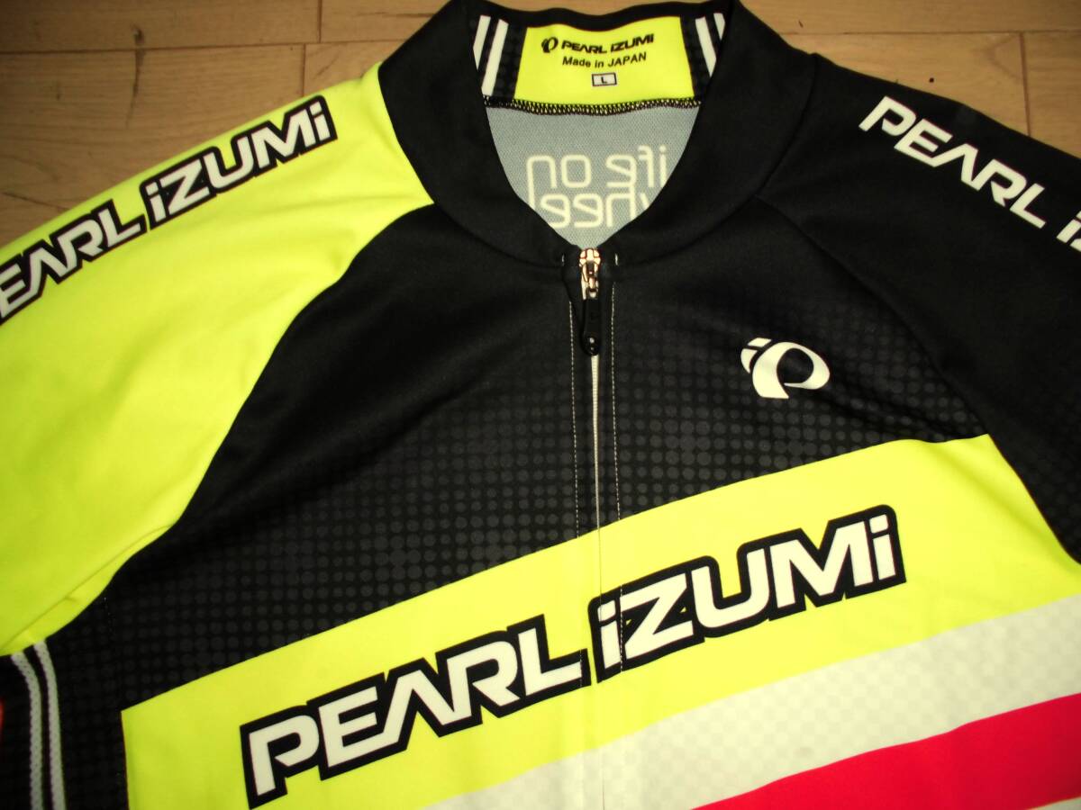 美品★PEARL IZUMI パールイズミ サイクルウェア サイクルジャージ 半袖 フルジップ トップス L_画像2