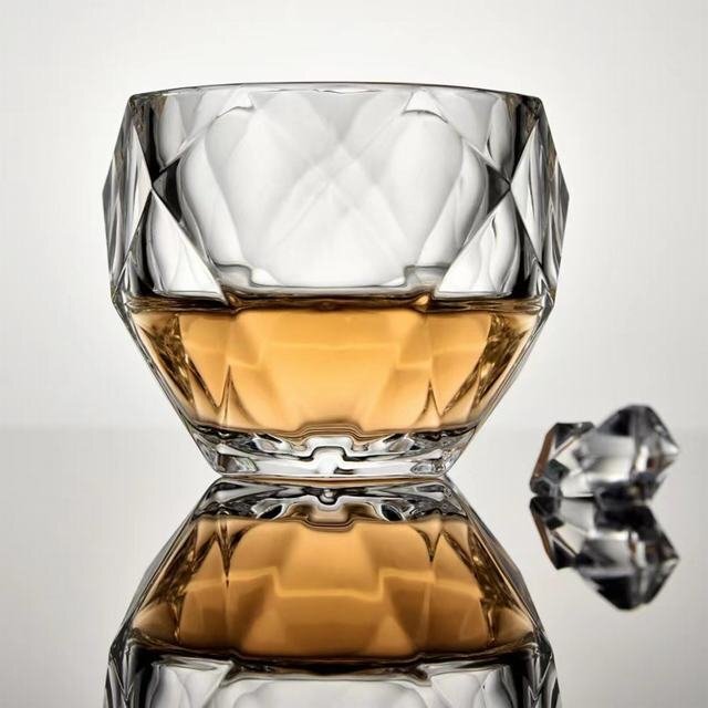 250ml ウイスキーグラス ロックグラス ブランデーグラス ウイスキー クリア クリスタルグラス コップ ショ ットグラス ２個セットの画像2