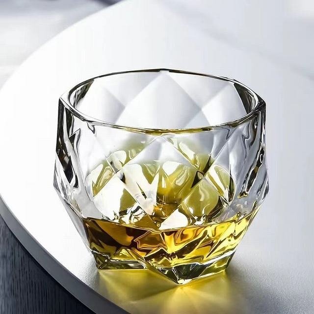 250ml whisky glass rock glass brandy glass whisky clear crystal gla spade shot glass 2 piece set 