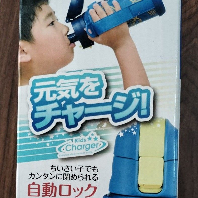 子供用 水筒　ダブルステンレス　ダイレクトボトル　保冷専用　600mL　ポーチ付　　0.6L　パール金属　キッズチャージャー