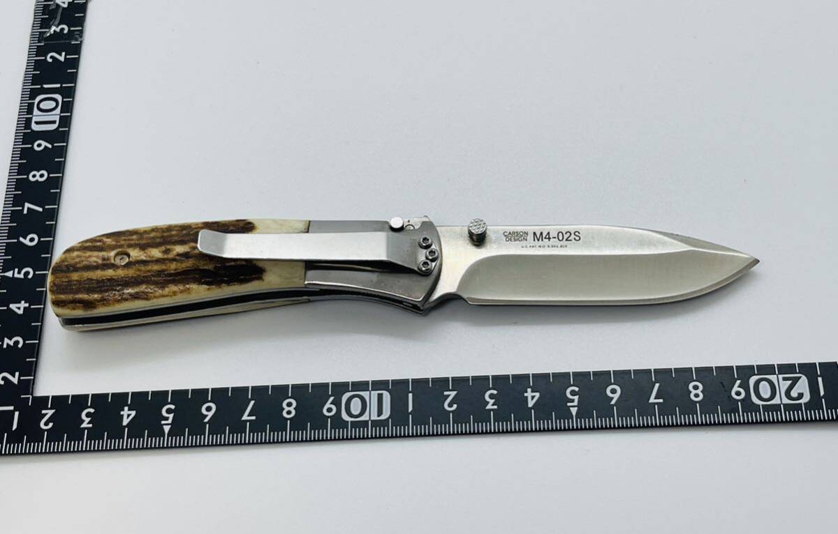 knives CRKTカーソン M4-02S プレーンブレード 折りたたみナイフ ポケット アウトドア ハンドル の画像1