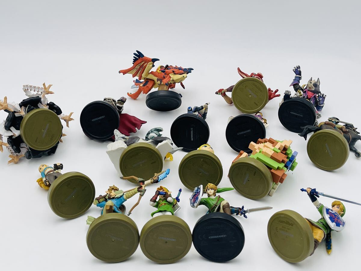 ゼルダの伝説 リンク モンスターハンター アミーボ amiibo 16体 ゼルダの伝説 リンク モンスターハンター アミーボ amiibo 16体