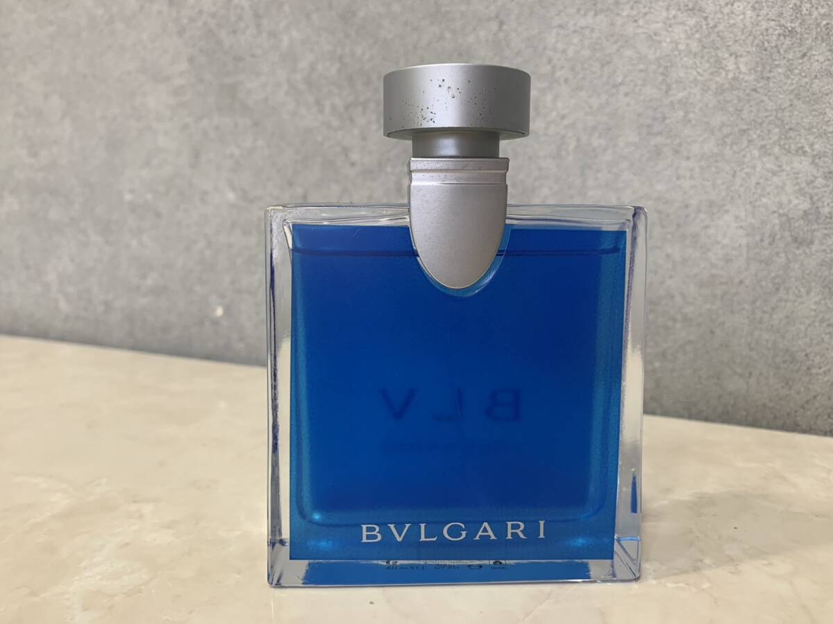 13901 1円～ ブランド 香水 BVLGARI ブルガリ ブループールオム EDT 50ml 残量約9割_画像2