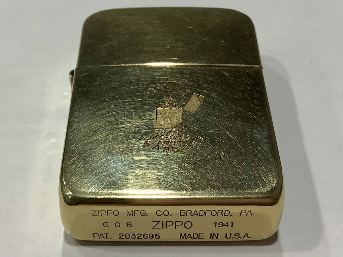 14092 激レア ZIPPO 1941レプリカ 金無垢 18K GBB リミテッド300 資産価値にも 着火確認済 一般中古品 他詳細不明の画像3