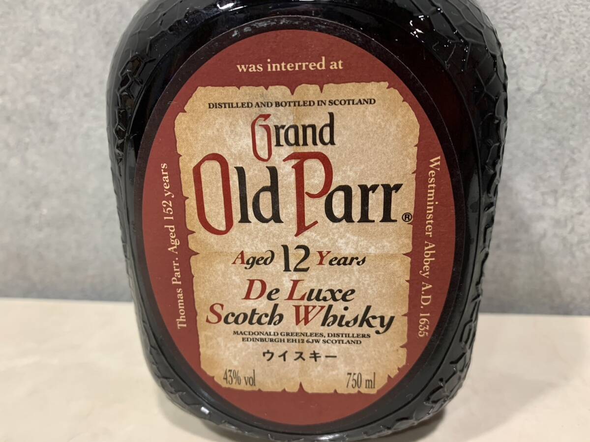 1円～ 未開栓 Grand Old Parr De Luxe グランドオールドパー 12年 デラックス スコッチウイスキー 750ml 43% 古酒の画像6