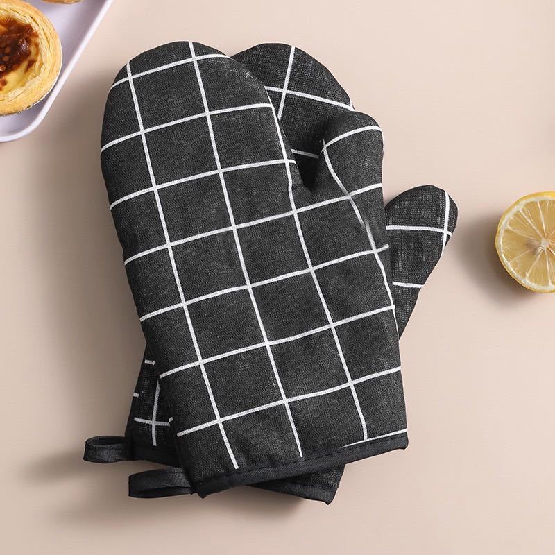  прихватка рукавица обе рука 2 листов черный кастрюля захват кухня кухня рукавица 