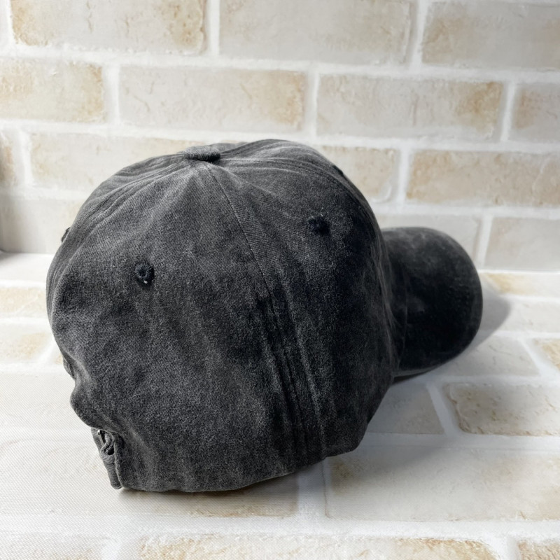 キャップ ブラック 無地 UVカット アウトドア スポーツ 紫外線 帽子 黒の画像3