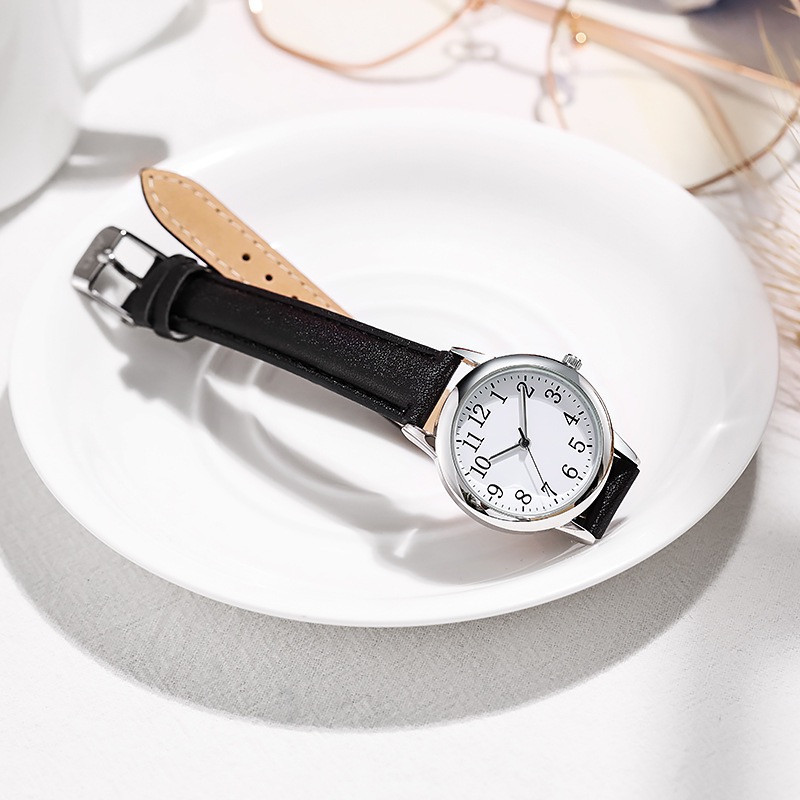 腕時計 レディース ブラック レザー アナログ 時計 小さめ 電池交換の画像6