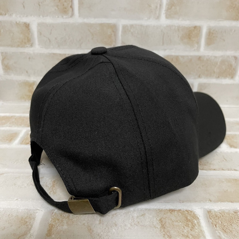 キャップ ブラック 帽子 つば長 メンズ レディース UVカット 日除け 黒色