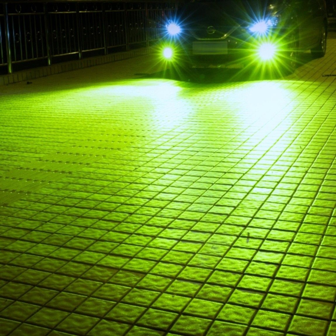 爆光 LEDフォグランプ  H8H9H11H16 ライムグリーン アップルグリーンレモン カプラーオン オールインワン