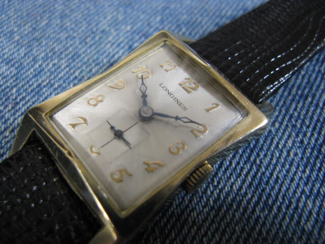 1950年代 LONGINES ロンジン 10KGF アワーグラス スイス製アンティーク手巻腕時計 稼働美品! 注油済み 