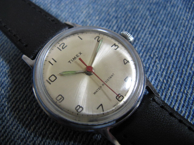 1975年製 TIMEX タイメックス MADE IN GREAT BRITAIN ミリタリー ブリティッシュウォッチ 英国手巻腕時計 稼働良品 注油済みの画像1