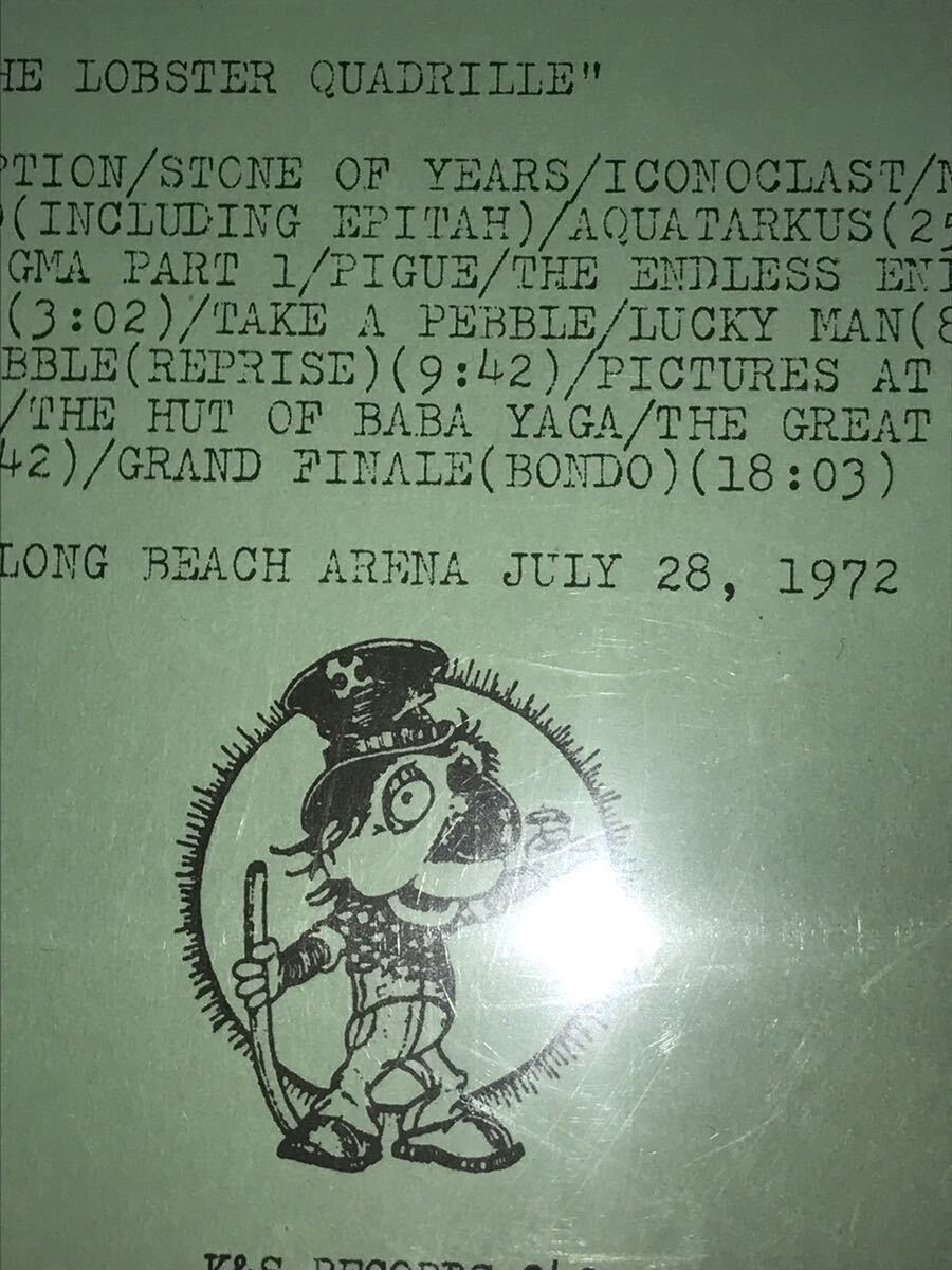 Emerson Lake & Palmer EL&P Live Celestial Doggie mega rare US K&S 042 original MCV vintage boot ブート tmoq tmq NOS! unplayedの画像6
