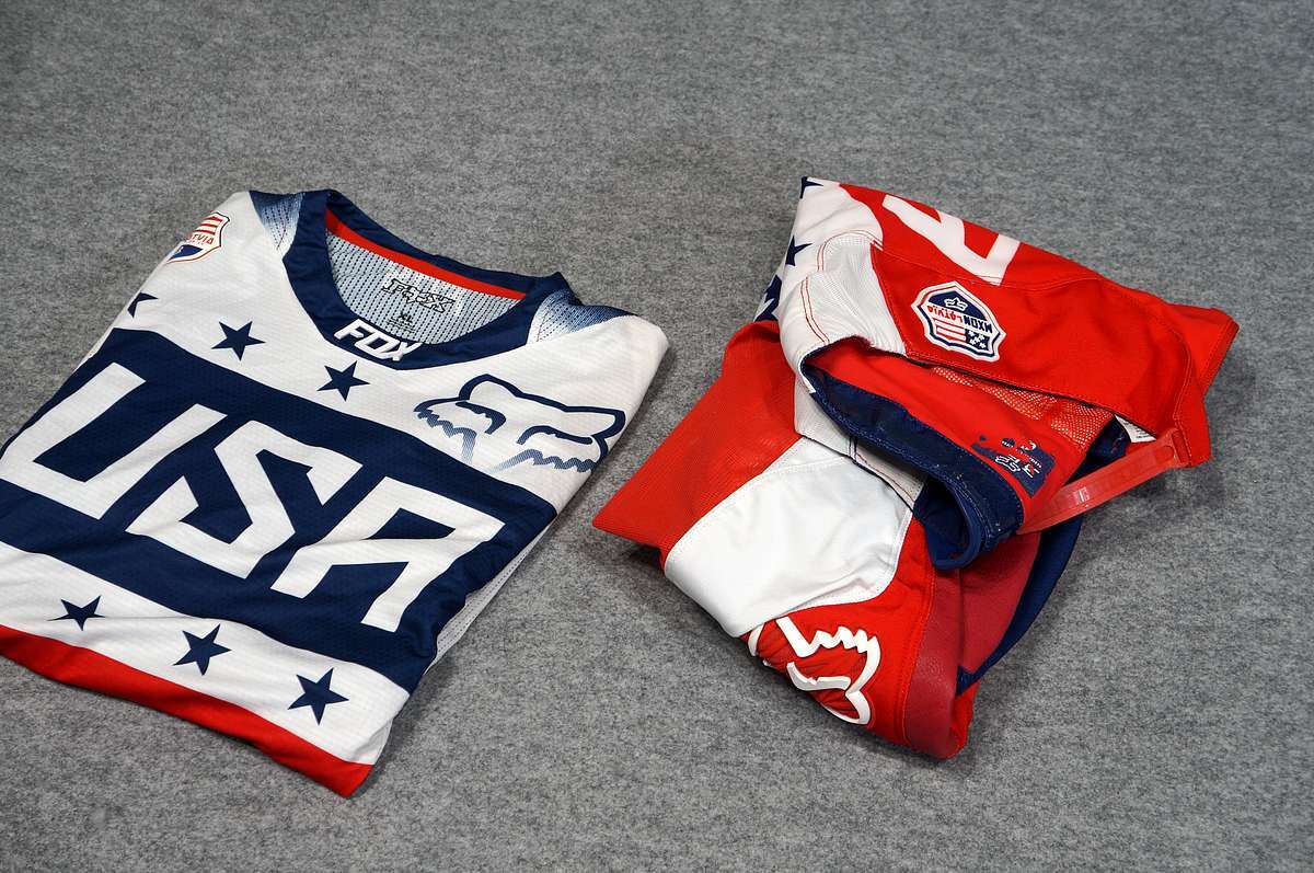 FOX RACING オフロードジャージ 上下セット USAロゴ 上 XL 下 34 FOX RACING オフロードジャージ 上下セット USAロゴ 上 XL 下 34