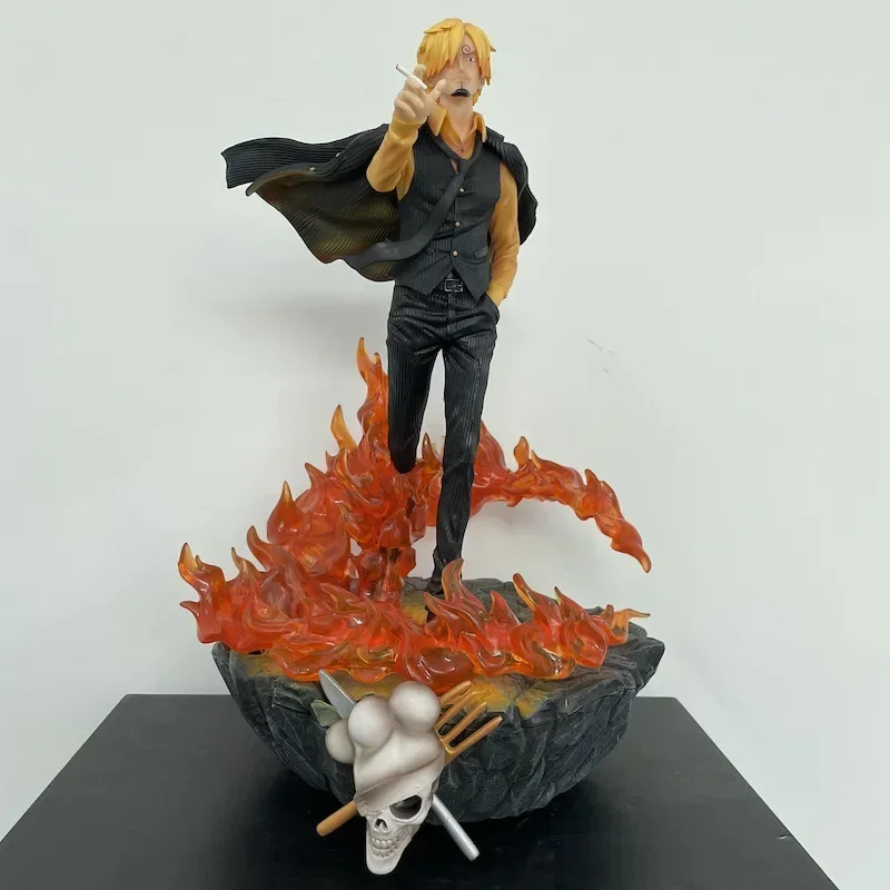 ONE PIECE One-piece Sanji figure effect pedestal box equipped 