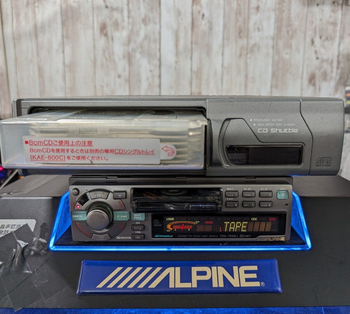 アルパイン 高級機 TDA-7558J CHA-S604 CD カセット テープ ドルビー B C NR 旧車 昭和 平成 ALPINEの画像7