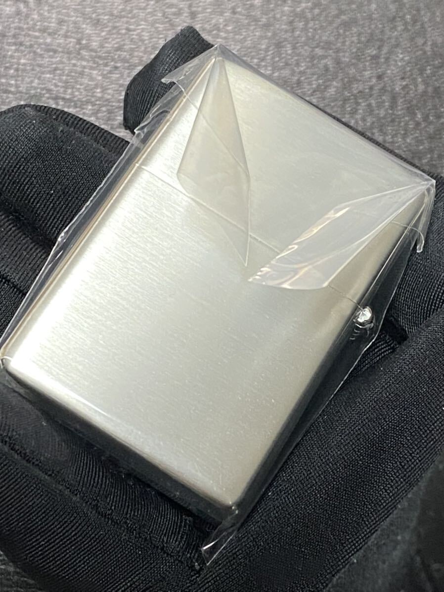 zippo シルバー ファイヤ 前面刻印 希少モデル 2022年製 ケース 保証書付き_画像4