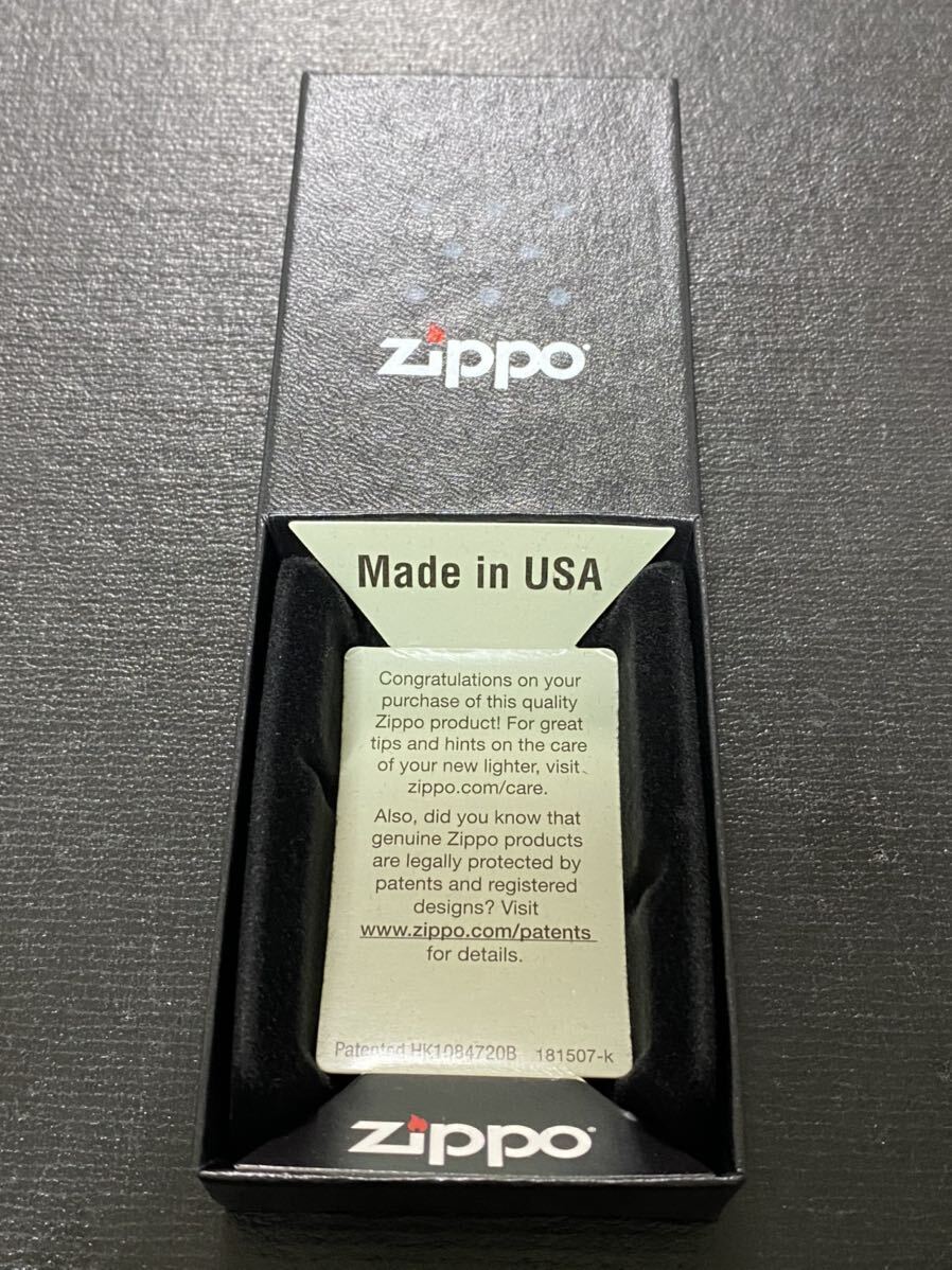 zippo シルバー ファイヤ 前面刻印 希少モデル 2022年製 ケース 保証書付き 