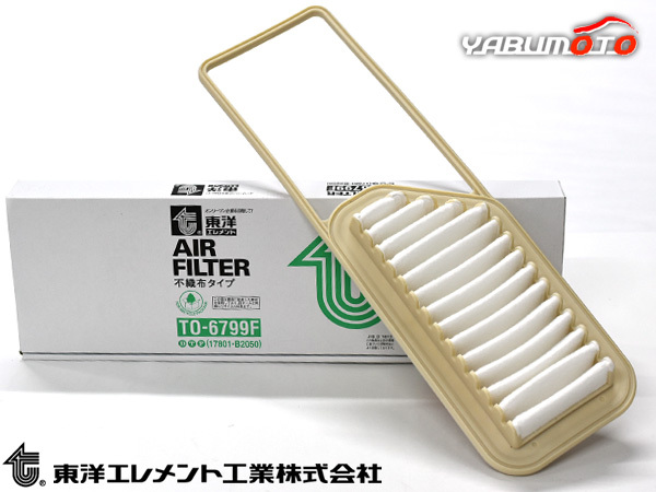 ミラ L275S L275V L285S L285V エアエレメント エアー フィルター クリーナー 東洋エレメント ターボ無 H18.12～H23.07_画像1