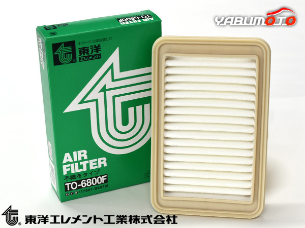 ムーヴ LA100S LA110S エアエレメント エアー フィルター クリーナー 東洋エレメント ターボ車 H22.12～H23.08_画像1