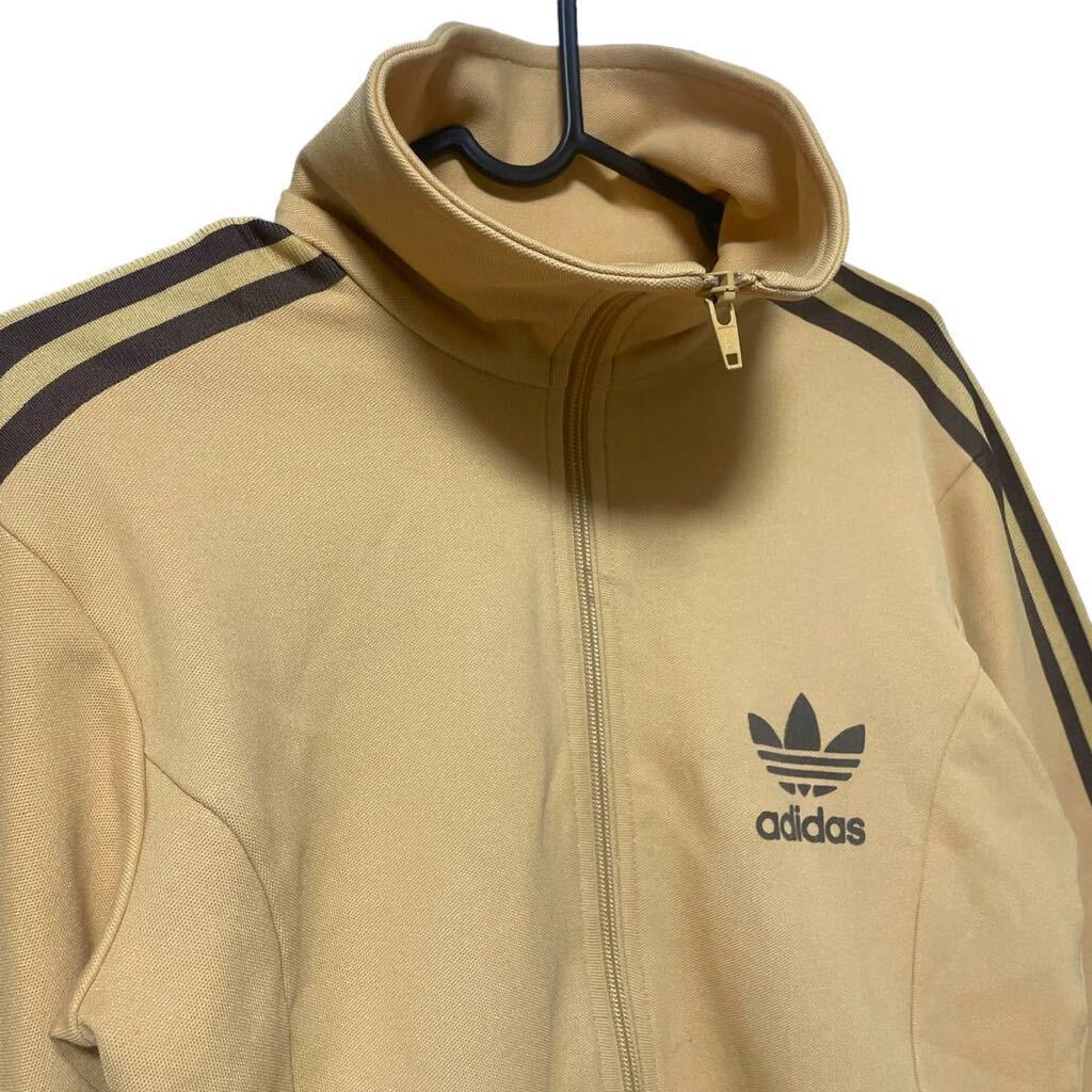 ■希少品■adidas■トラックジャケット■ベージュ■90s■ジャージ■キャメル■アディダス■ブラウン■ヴィンテージ■古着■トレフォイル_画像5