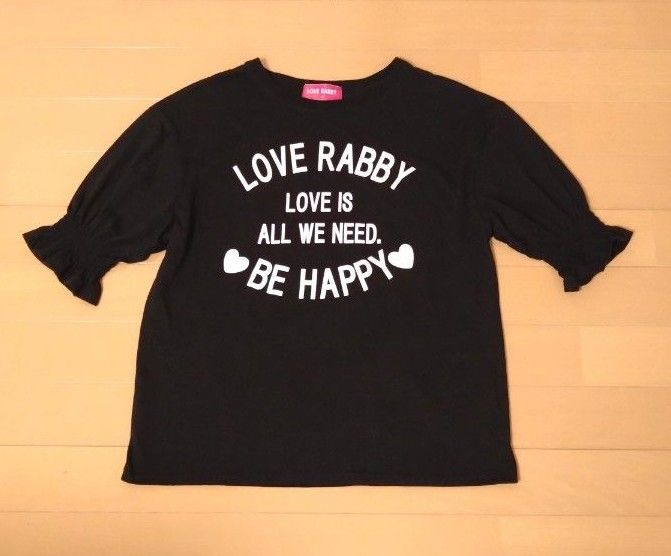 LOVE RABBY ブラック＆ネイビーのトップス　二枚セット！