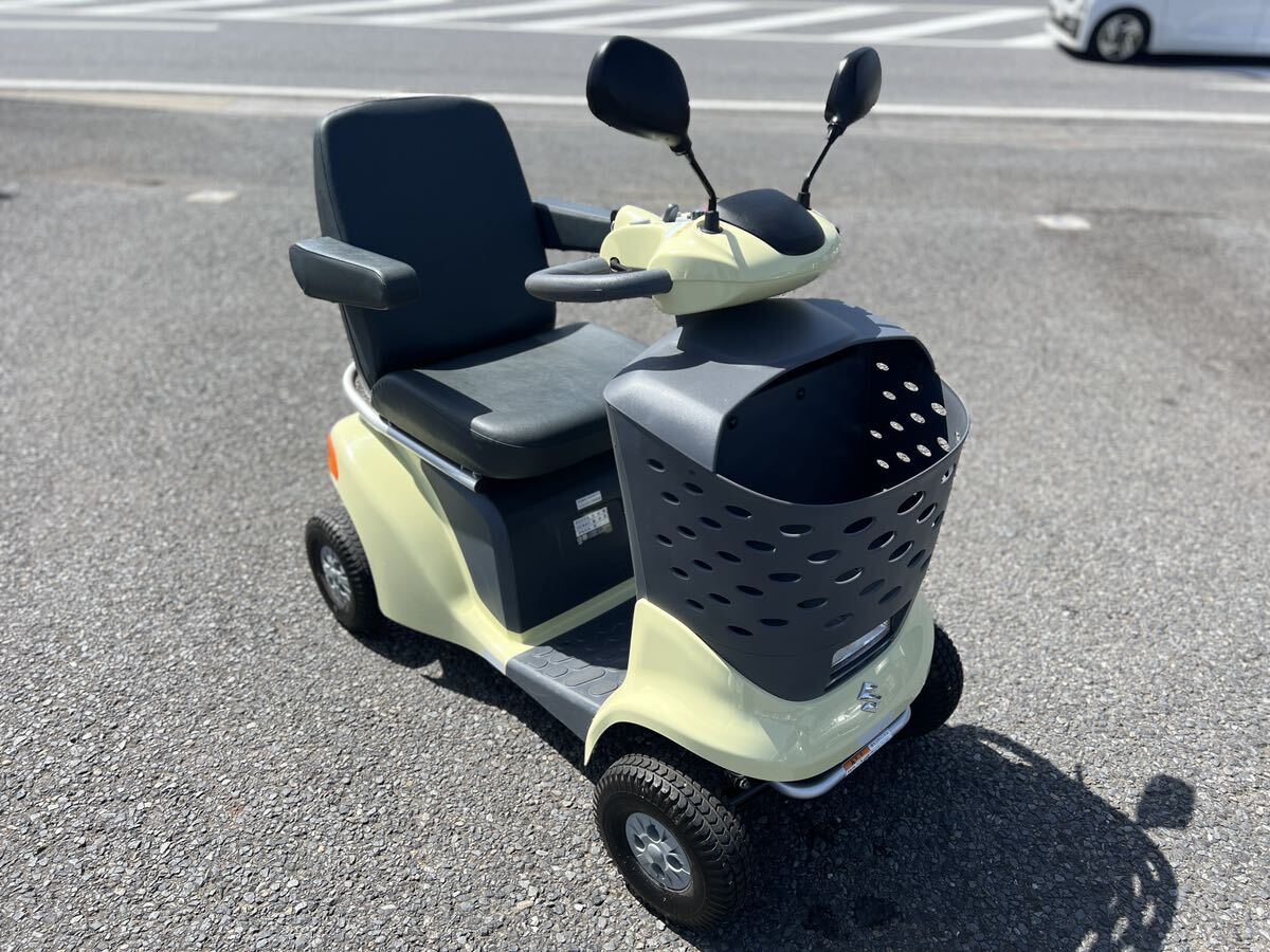 【売り切り】セニアカー スズキ 電動車椅子 SUZUKI 美品 シニアカー 電動車 ET4D9 2022年 購入品の画像2