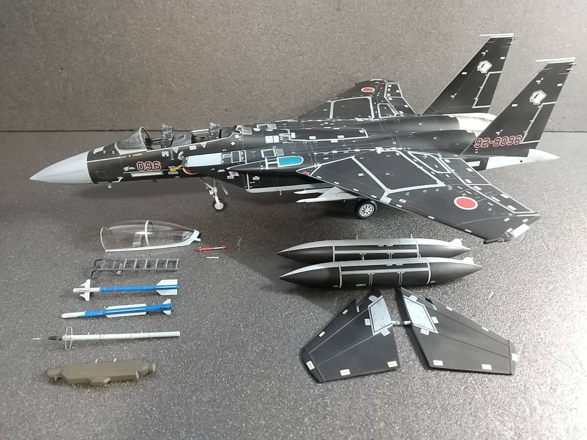 航空自衛隊 F15DJイーグル ”アグレッサー ”ブラック” 1/48完成品の画像10