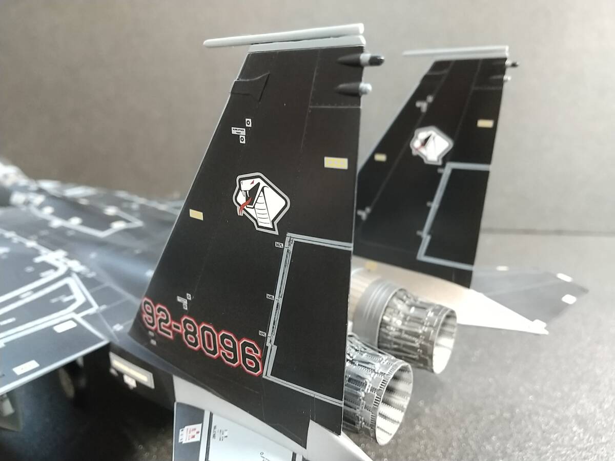 航空自衛隊 F15DJイーグル ”アグレッサー ”ブラック” 1/48完成品の画像4