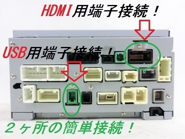 緑★トヨタ★純正ナビ用★ｉＰｏｄ対応ＵＳＢ/HDMI入力端子★接続コード★オリジナル商品★格安★ g