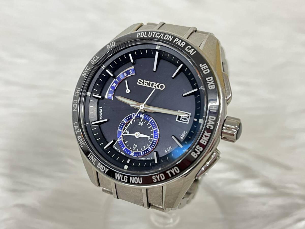 SEIKO セイコー 腕時計 ブライツ 8B54-0BF0 ソーラー 電波 メンズ 時計の画像1