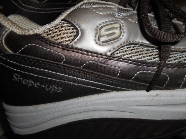 SKECHERS SHAPE-UPS Skechers she-p up shoes sneakers charcoal metal 23.5.