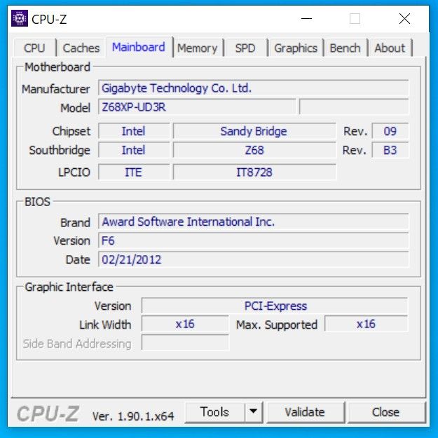 GIGABYTE GA-Z68XP-UD3R 動作確認済み マザーボード