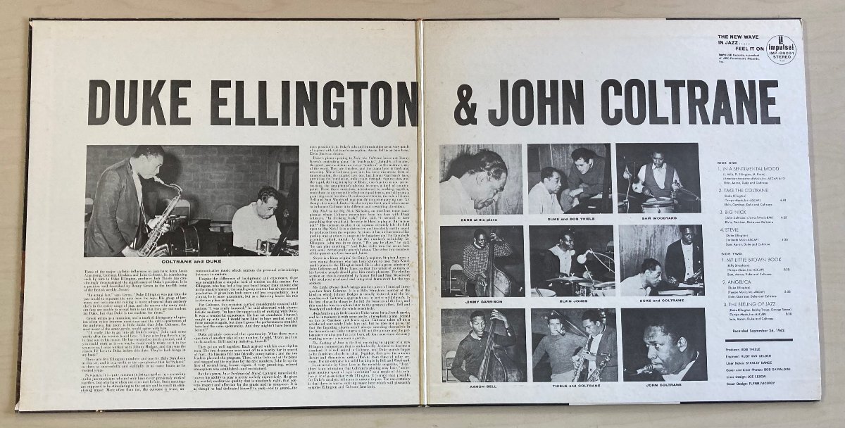 LPA23266 デューク・エリントン & ジョン・コルトレーン / DUKE ELLINGTON & JOHN COLTRANE 国内盤LP 盤良好の画像3