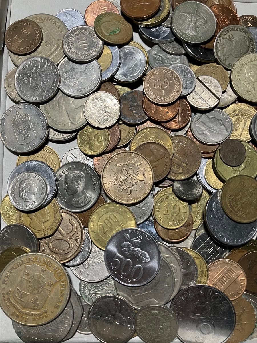 外国コイン　約1.8kg