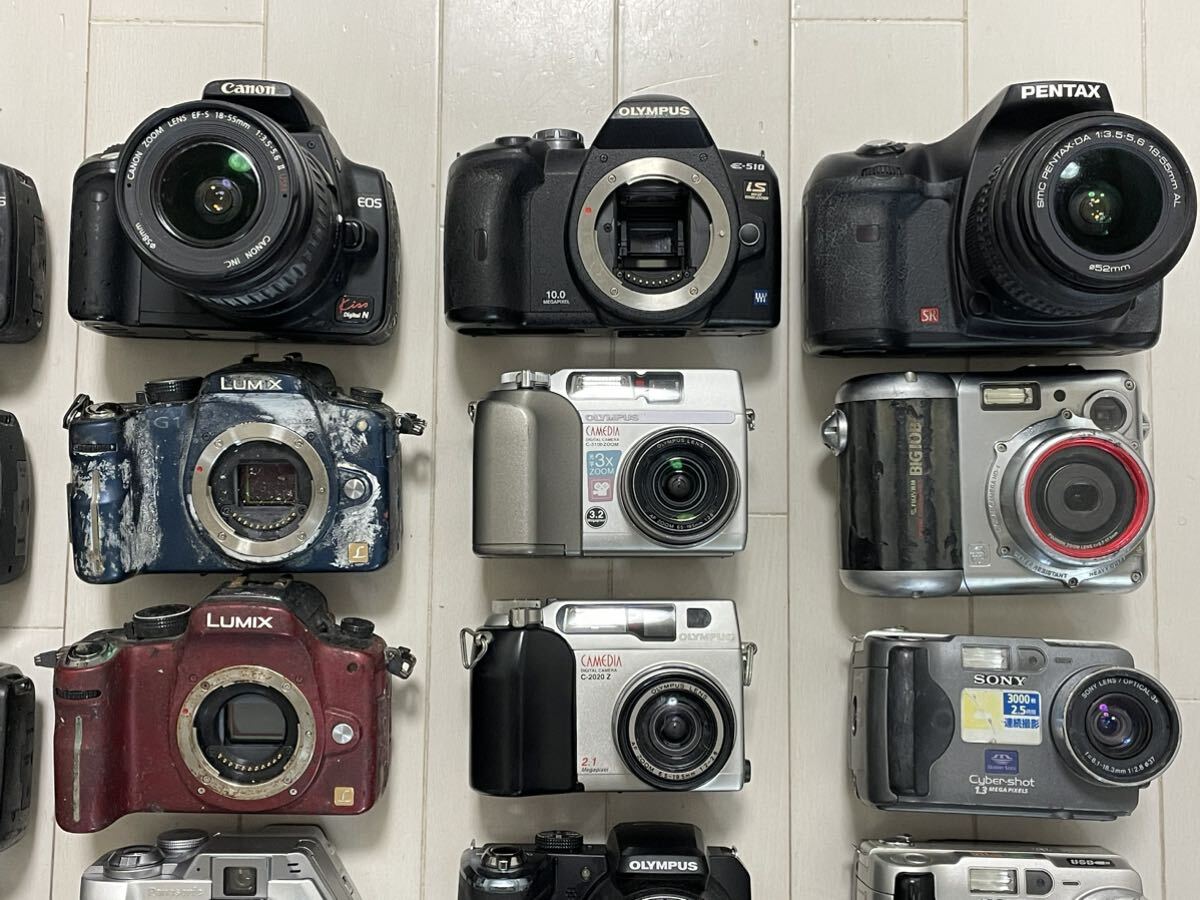 ジャンク扱い デジタルカメラ デジカメ まとめ 大量 Canon SONY OLYMPUS Nikon FUJIFILM LUMIX CASIO等 25台 同梱不可の画像4