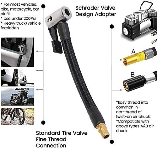 ZOYUBS 車 バイク空気入れエアーホース バルブ延長チューブ ポンプ延長ホース タイヤエアー ポンプ延長ホース 32TPI/0_画像2