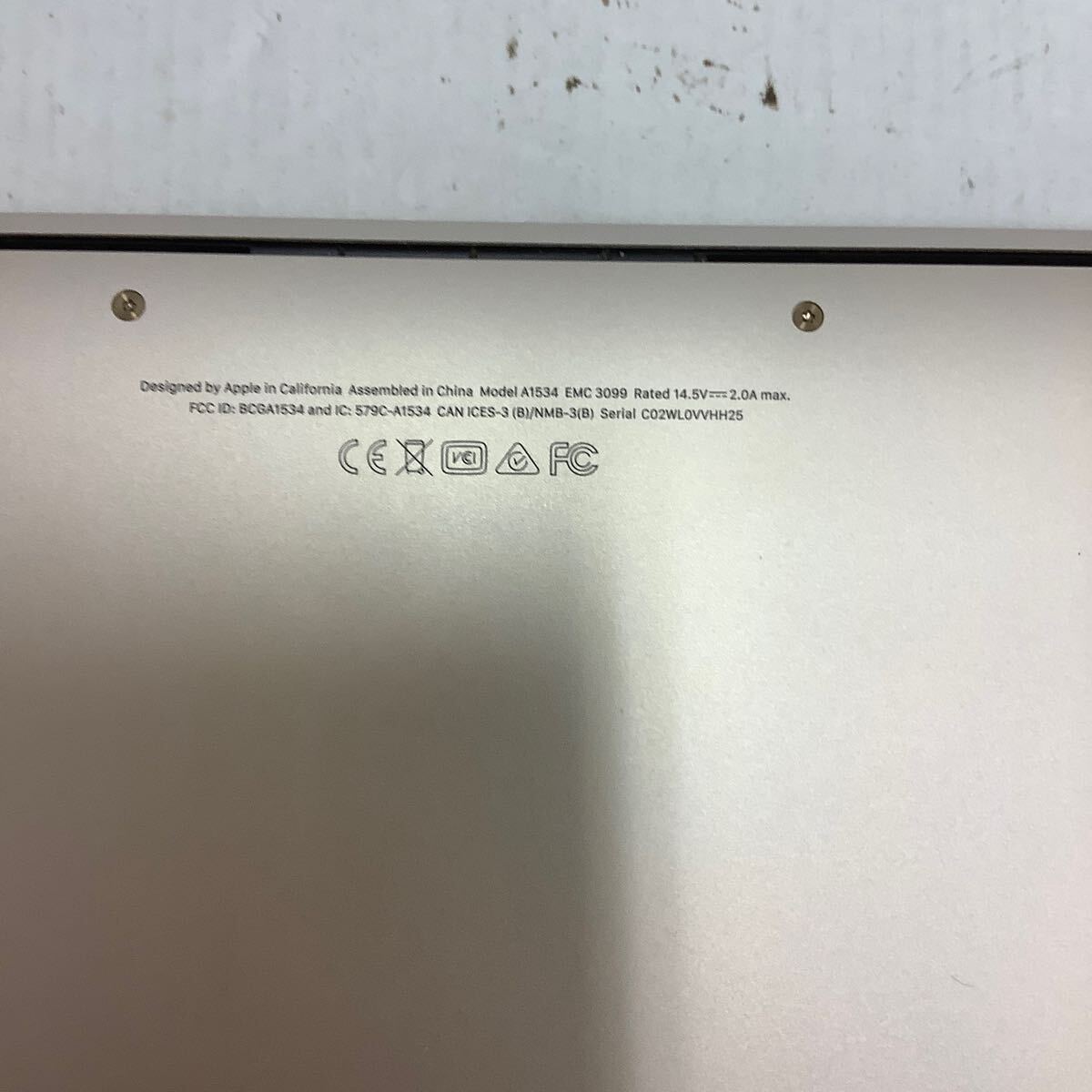 65 Apple MacBook ventura 17年モデル 12インチ A1534 （80）_画像8