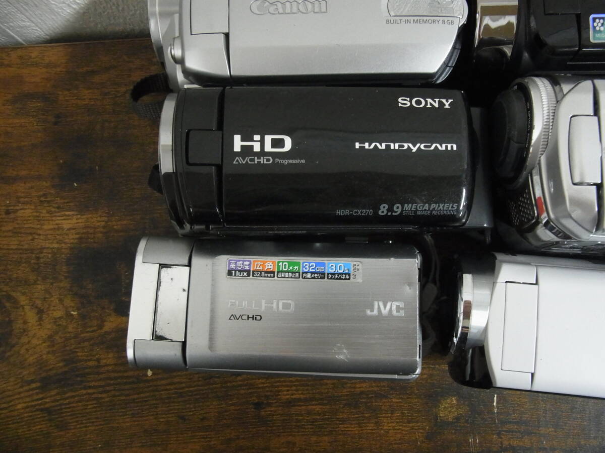 3/デジタルビデオカメラ 8個 大量まとめセット SANYO JVC Canon SONY Panasonic 等 他多数出品中_画像2
