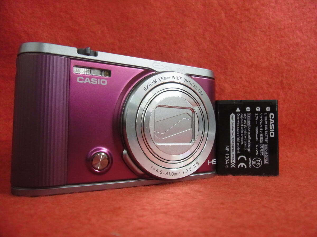 K243/デジタルカメラ 通電確認済み CASIO EXLIM EX-ZR1700 バッテリー付き カシオ 他多数出品中の画像1