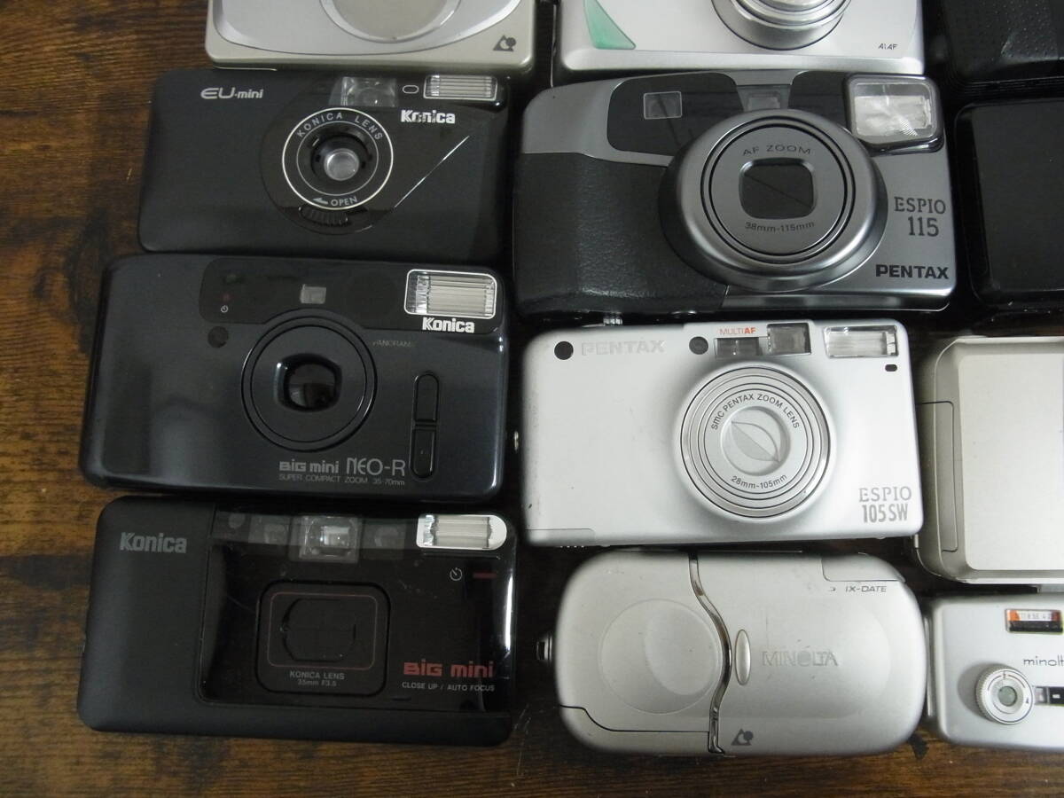コンパクトフィルムカメラ 19個 大量まとめセット Konica BIGmini OLYMPUS μ PENTAX ESPIO FUJIFILM Canon 等 他多数出品中の画像2