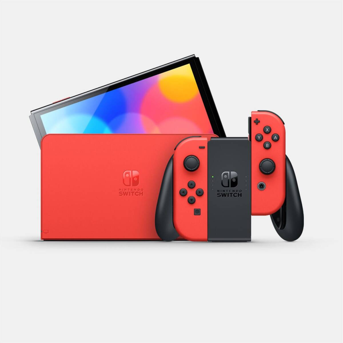 【新品未使用・送料無料】☆Nintendo Switch本体☆ 有機ELモデル マリオレッド ニンテンドースイッチ_画像3